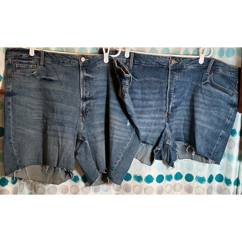 Old Navy Women Plus Size New Jeans Lot Blue Size 26 W Shorts & Short Shorts